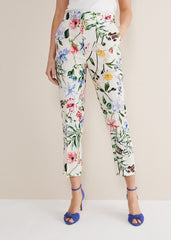 Ulrica Floral Cigarette Trousers Multi-Coloured