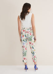 Ulrica Floral Cigarette Trousers Multi-Coloured