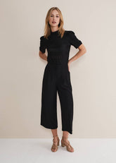 Audrea Black Wide Leg Culottes Black