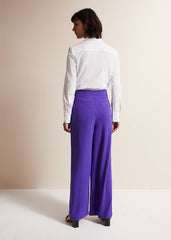 Azylnn Purple Wide Leg Trousers Purple