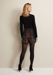 Adina Sequin Shorts Black/Multi