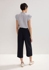Aubrielle Wide Leg Culottes Navy