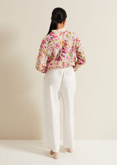 Petite Tyla White Wide Leg Trousers White