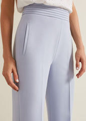 Alexis Pleat Waistband Suit Trouser Blue