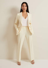 Alexis Pleat Waistband Suit Trouser Yellow