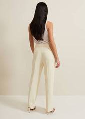 Alexis Pleat Waistband Suit Trouser Yellow