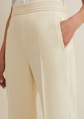 Alexis Pleat Waistband Suit Trouser Yellow