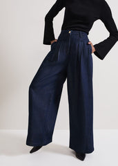 Cerys Denim Wide Leg Jean Dark Wash