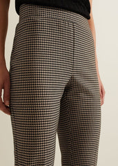 Donna Dogtooth Treggings Black/Multi