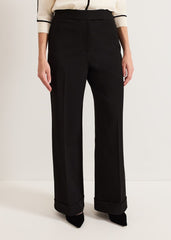 Trixie Turn Up Hem Trouser Black