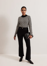 Petite Olivia Bootcut Jean Black