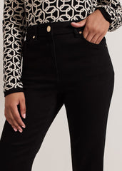 Petite Olivia Bootcut Jean Black