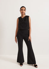 Samantha Petite Hotfix Trouser Black