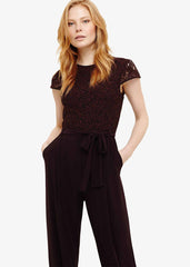 Vicki Lace Bodice Jumpsuit Port