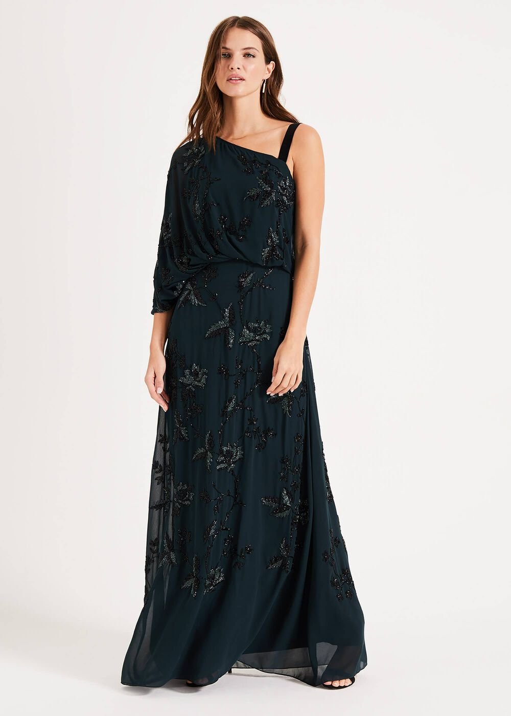Shirley Embellished Maxi Dress Ever Green
