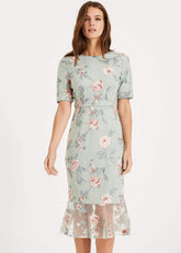 Alissa Embroidered Dress Peppermint