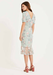 Alissa Embroidered Dress Peppermint