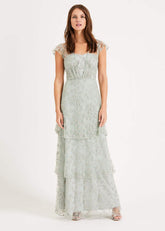 Rai Beaded Maxi Dress Mint