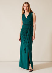 Caylee Drape Maxi Dress Pine
