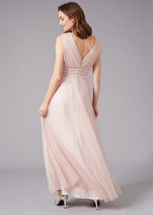 Bronwyn Tulle Maxi Dress Cameo Pink