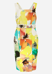 Melita Floral Dress Ivory Multi