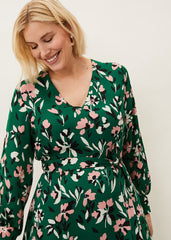 Emmy Floral Dress Jade/Multi