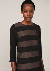 Sophie Sapphire Dress Black/Camel