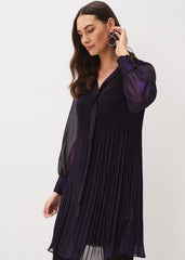 Lyra Metallic Dress Purple