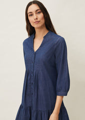Penele Swing Dress Chambray