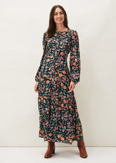 Matilda Floral Midaxi Dress Forest