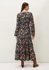 Matilda Floral Midaxi Dress Forest