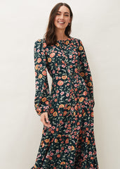 Matilda Floral Midaxi Dress Forest