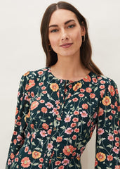 Matilda Floral Midaxi Dress Forest