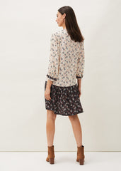 Buttercup Floral Dress Cream/Black
