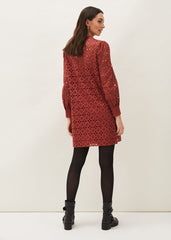 Rihanna Broderie Tunic Dress Spice