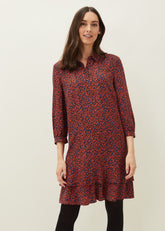 Penele Animal Print Dress Spice/Ink