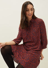 Penele Animal Print Dress Spice/Ink
