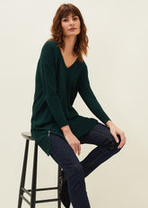 Skylar Knitted Tunic Dress Forest