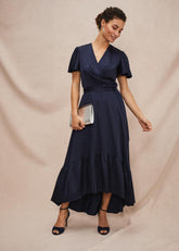 Nancie Eclipse Hem Dress Navy