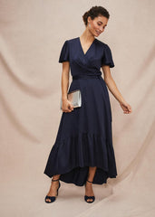 Nancie Eclipse Hem Dress Navy