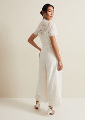 Amaliah Lace Jumpsuit Ivory