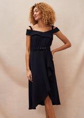 Ashleigh Bardot Dress Navy