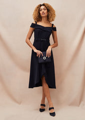 Ashleigh Bardot Dress Navy
