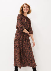 Phillipa Floral Midaxi Dress Black/Tan