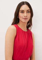 Clarabella Wide Leg Jumpsuit Lipstick
