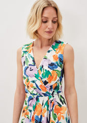 Essie Floral Midi Dress Multi-Coloured
