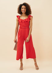 Tazanna Wide Leg Jumpsuit Fire