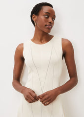 Jaya Stitch Detail Dress Buttermilk