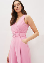 Lissia Pink Wide Leg Jumpsuit Candy Pink