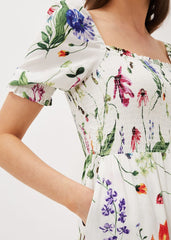 Zaylah Shirred Waist Jumpsuit White
